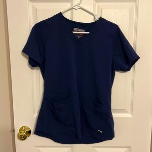 Grey’s anatomy navy scrub top size small